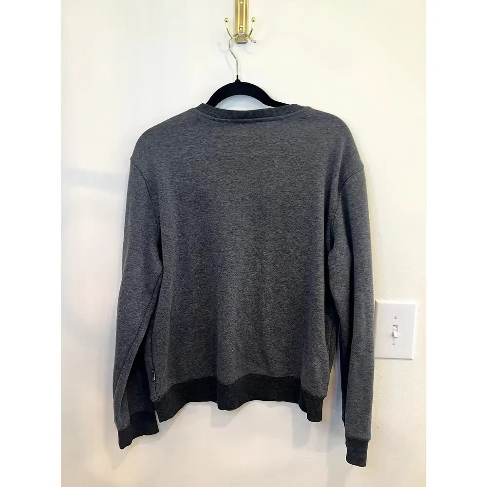 Eddie Bauer Gray Fleece Lined Crewneck Sweatshirt Men’s Medium